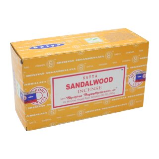 Rucherstbchen Satya Sandalwood Incense (Sandelholz) 15g