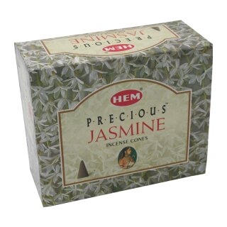 HEM Dhoop Cones Precious Jasmine (kostbarer Jasmin) - 10 Rucherkegel