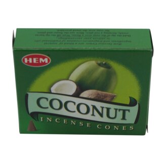 HEM Dhoop Cones Coconut (Kokusnuss) - 10 Rucherkegel