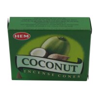 HEM Dhoop Cones Coconut (Kokusnuss) - 10 Räucherkegel