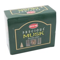 HEM Dhoop Cones Precious Musk (kostbarer Moschus) - 10 Räucherkegel