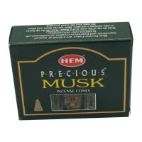 HEM Dhoop Cones Precious Musk (kostbarer Moschus) - 10 Räucherkegel