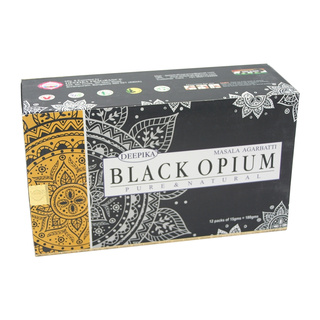 DEEPIKA Masala Agarbatti - Räucherstäbchen Black Opium 15g