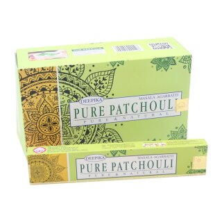 DEEPIKA Masala Agarbatti - Rucherstbchen Pure Patchouli (Reiner Patschuli) 15g