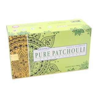 DEEPIKA Masala Agarbatti - Rucherstbchen Pure Patchouli (Reiner Patschuli) 15g