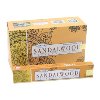 DEEPIKA Masala Agarbatti - Rucherstbchen Sandalwood (Sandelholz) 15g