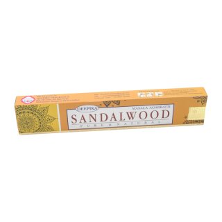 DEEPIKA Masala Agarbatti - Rucherstbchen Sandalwood (Sandelholz) 15g
