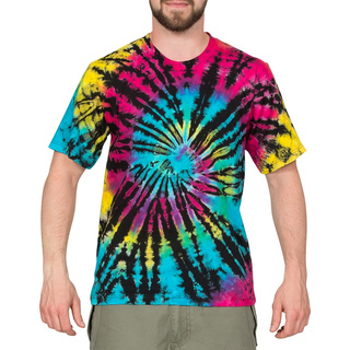 Batik T-Shirt Psy Schwarz/Bunt XL
