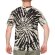Batik T-Shirt "Psy" Schwarz/Weiß L