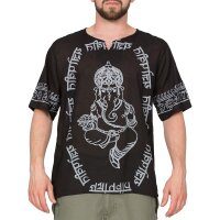 Thai Hemd "Lord Ganesha" schwarz L