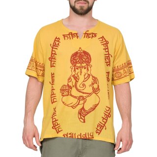 Thai Hemd Lord Ganesha gelb XL