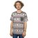 T-Shirt mit Ethno Muster "Elephant" rot M