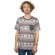 T-Shirt mit Ethno Muster "Elephant" rot M