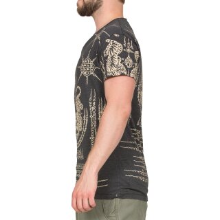 Thai Tempel Tattoo T-Shirt Tiger schwarz L