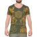 Thai Tempel Tattoo T-Shirt "Turtle" grün L