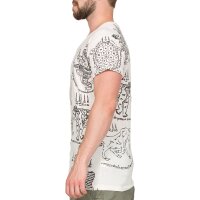 Thai Tempel Tattoo T-Shirt "Turtle" weiss L