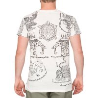 Thai Tempel Tattoo T-Shirt "Turtle" weiss L
