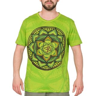 T-Shirt "Om Mandala" grün M