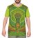 T-Shirt "Blume des Lebens" grün L