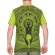 T-Shirt "Blume des Lebens" grün L