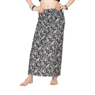 Sarong Hawaii aus Viskose schwarz