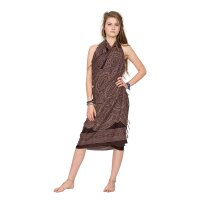 Sarong "Ethnic Mandala" aus Viskose braun