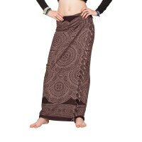 Sarong Ethnic Mandala aus Viskose braun