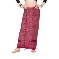 Sarong "Ethnic Mandala" aus Viskose rot