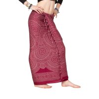 Sarong "Ethnic Mandala" aus Viskose rot