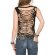 Batik Top "Cut Out" mit Rückenausschnitt schwarz