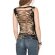 Batik Top "Cut Out" mit Rückenausschnitt schwarz