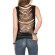 Batik Top "Cut Out" mit Rückenausschnitt braun