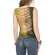 Batik Top "Cut Out" mit Rückenausschnitt grün