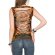 Batik Top "Cut Out" mit Rückenausschnitt orange