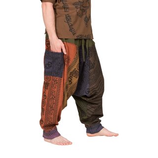 Patchwork Aladinhose Sudarshan Chakra